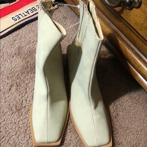 Elegant Cream Ankle Booties